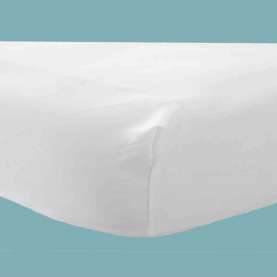 Nieprzemakalny pokrowiec na materac, wielokrotnego użytku, BIAŁY DryMed